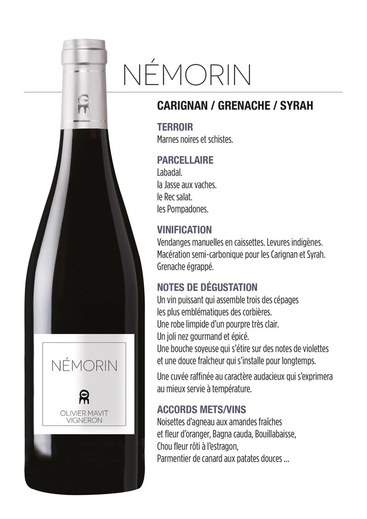 Olivier Mavit (France – Corbières maritimes) – Némorin 2021