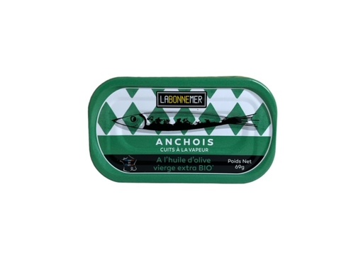 Anchois cuits vapeur à l'huile d'olive 3x69gr